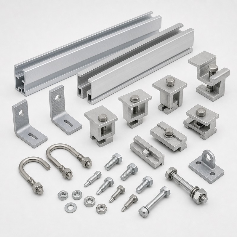 Solar Mounting Structure - GI/Aluminium