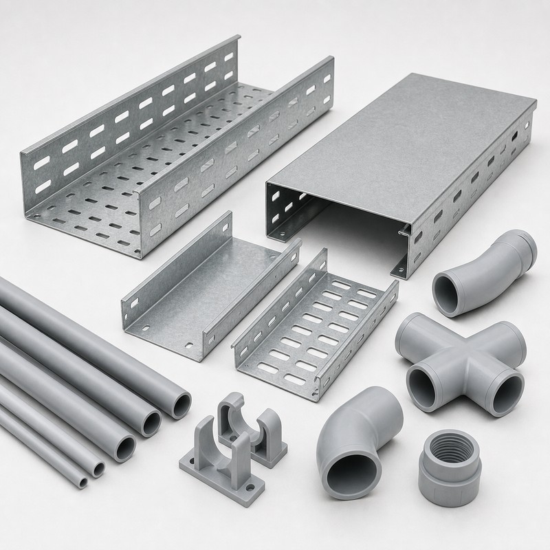 Cable Trays (GI/SS/PVC)