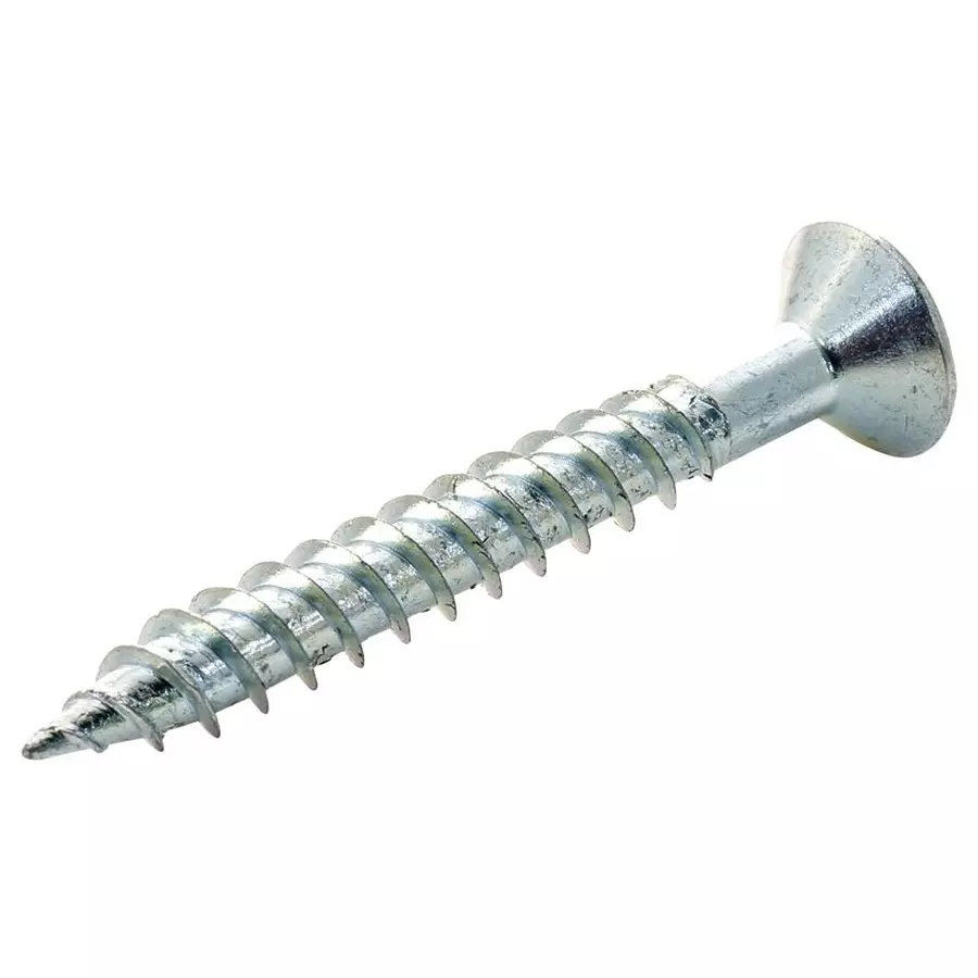 TR FASTENINGS CSK HEAD POZIDRIV WOOD SCREW, STEEL, 8G, N8 1.000 KRSTWT Z100 — 100 screws