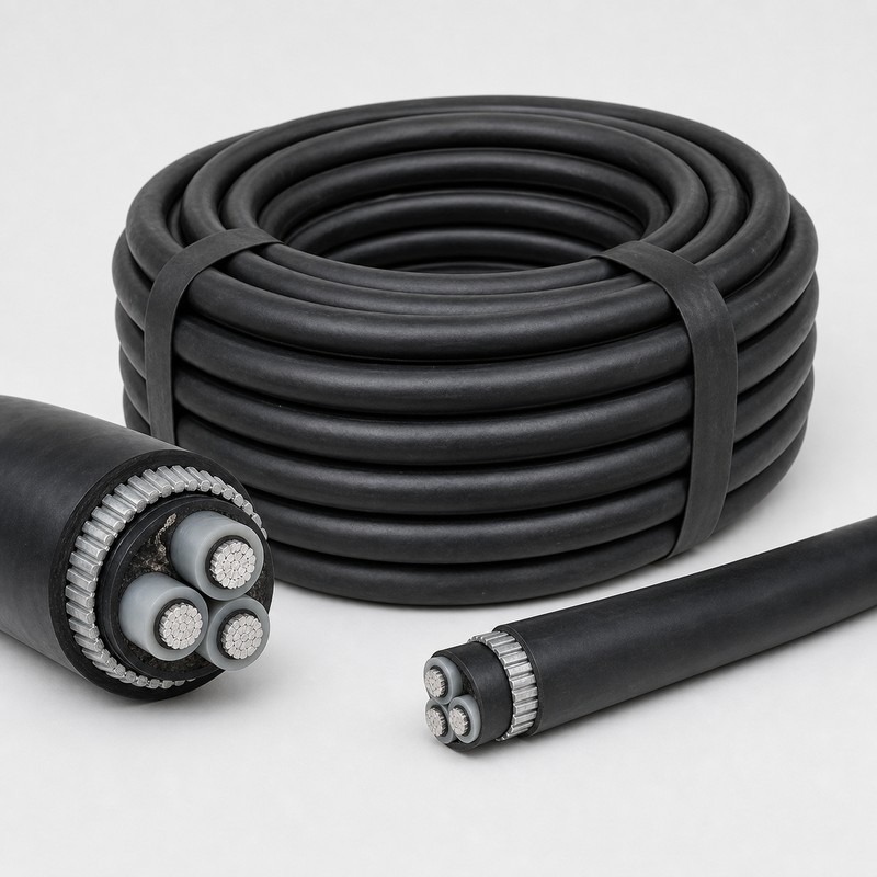 Cable 1.1KV XLPE AL UG  3.5 X120 sqmm (Armoured)